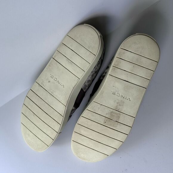 Vince Preston B Slip on Sneaker in Brown / Silver Lizard Embossed Leather Size 7 - Picture 15 of 15